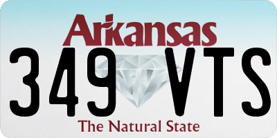 AR license plate 349VTS