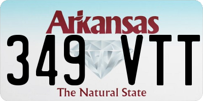 AR license plate 349VTT