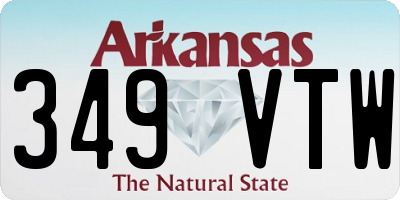 AR license plate 349VTW