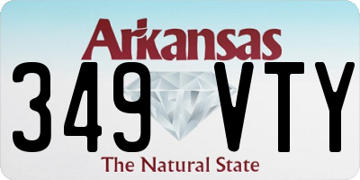 AR license plate 349VTY