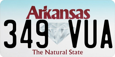 AR license plate 349VUA