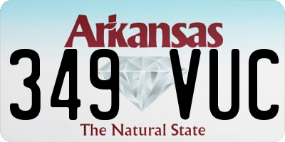 AR license plate 349VUC