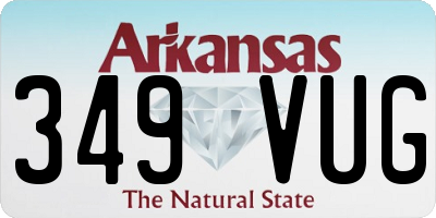AR license plate 349VUG