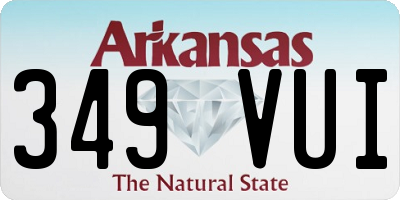 AR license plate 349VUI