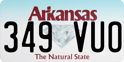 AR license plate 349VUO