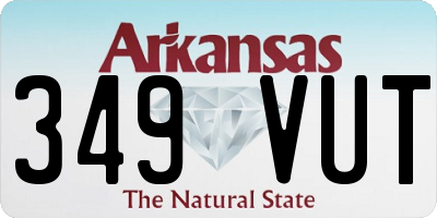 AR license plate 349VUT