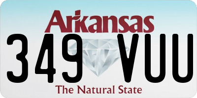 AR license plate 349VUU