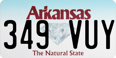 AR license plate 349VUY
