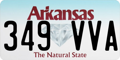 AR license plate 349VVA