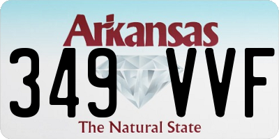 AR license plate 349VVF