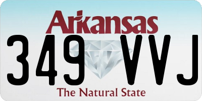 AR license plate 349VVJ