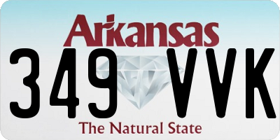 AR license plate 349VVK