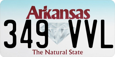 AR license plate 349VVL