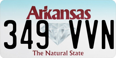 AR license plate 349VVN