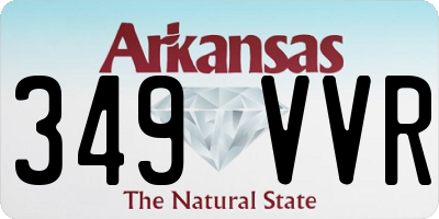 AR license plate 349VVR