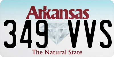 AR license plate 349VVS