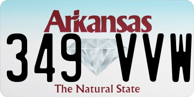 AR license plate 349VVW