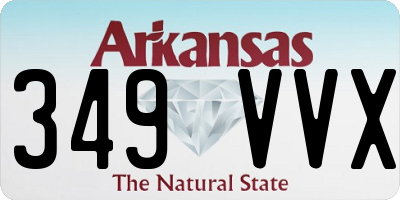 AR license plate 349VVX