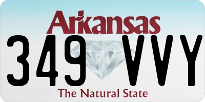 AR license plate 349VVY
