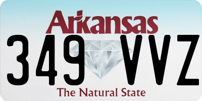 AR license plate 349VVZ