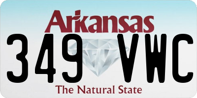 AR license plate 349VWC