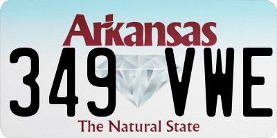 AR license plate 349VWE
