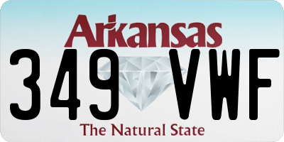 AR license plate 349VWF