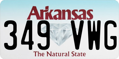 AR license plate 349VWG