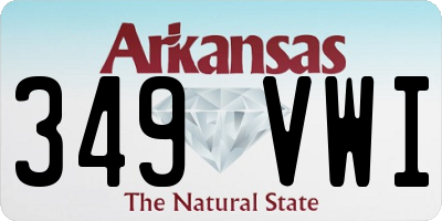 AR license plate 349VWI