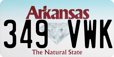 AR license plate 349VWK