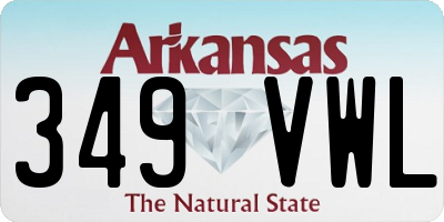 AR license plate 349VWL