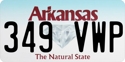 AR license plate 349VWP