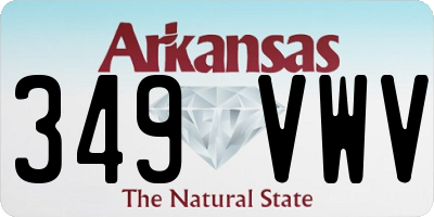 AR license plate 349VWV
