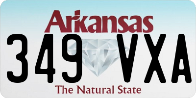 AR license plate 349VXA