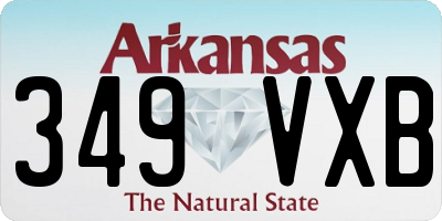 AR license plate 349VXB
