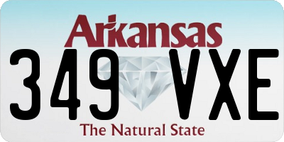 AR license plate 349VXE