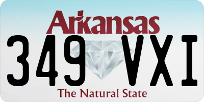 AR license plate 349VXI