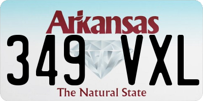 AR license plate 349VXL
