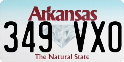 AR license plate 349VXO
