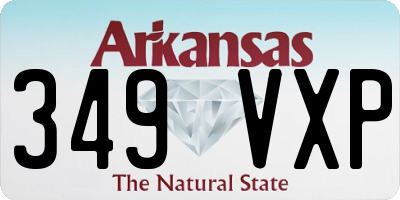 AR license plate 349VXP