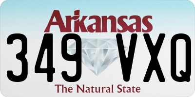 AR license plate 349VXQ