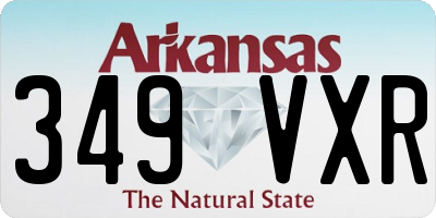 AR license plate 349VXR