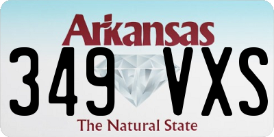 AR license plate 349VXS