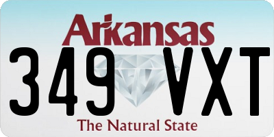 AR license plate 349VXT