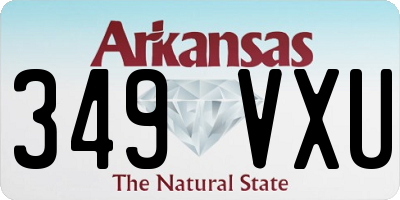 AR license plate 349VXU