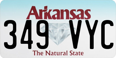 AR license plate 349VYC