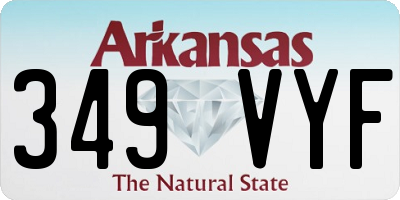 AR license plate 349VYF