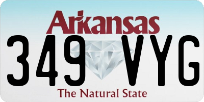 AR license plate 349VYG