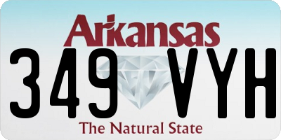 AR license plate 349VYH