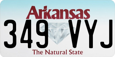 AR license plate 349VYJ